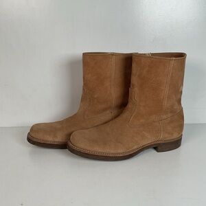 Vintage Sears Roebuck Suede Wellington Boots 8 D Wearmaster Motorcycle
